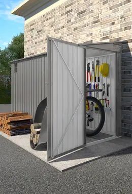 4x9.2 FT Outdoor Storage Shed with Lockable Door