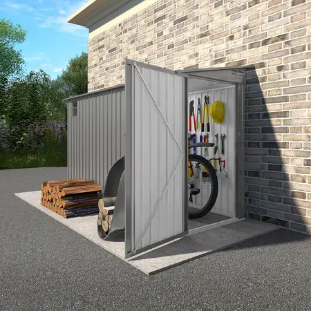 4x9.2 FT Outdoor Storage Shed with Lockable Door