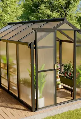 6x10 FT Greenhouse Outdoor Sliding Door