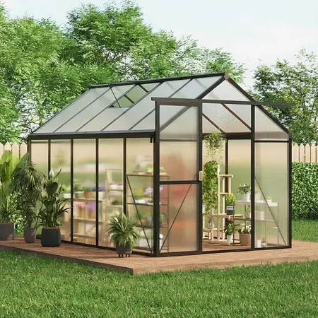 6x10 FT Polycarbonate Greenhouses for Outdoors