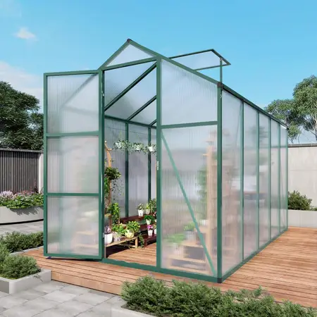 6x10.2 FT Greenhouse for Outdoors with Roof Vent