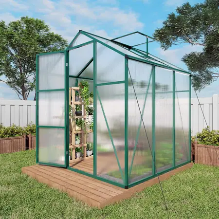 Walk-in Polycarbonate Greenhouses with Roof Vent