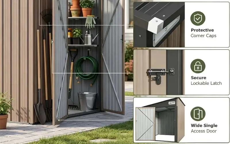 Air Vents Are Built Into The Shed