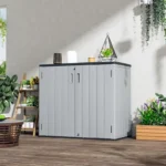 large resin garden storage box with reinforced floor 2