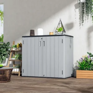 large resin garden storage box with reinforced floor 2