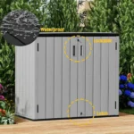 large resin garden storage box with reinforced floor 4